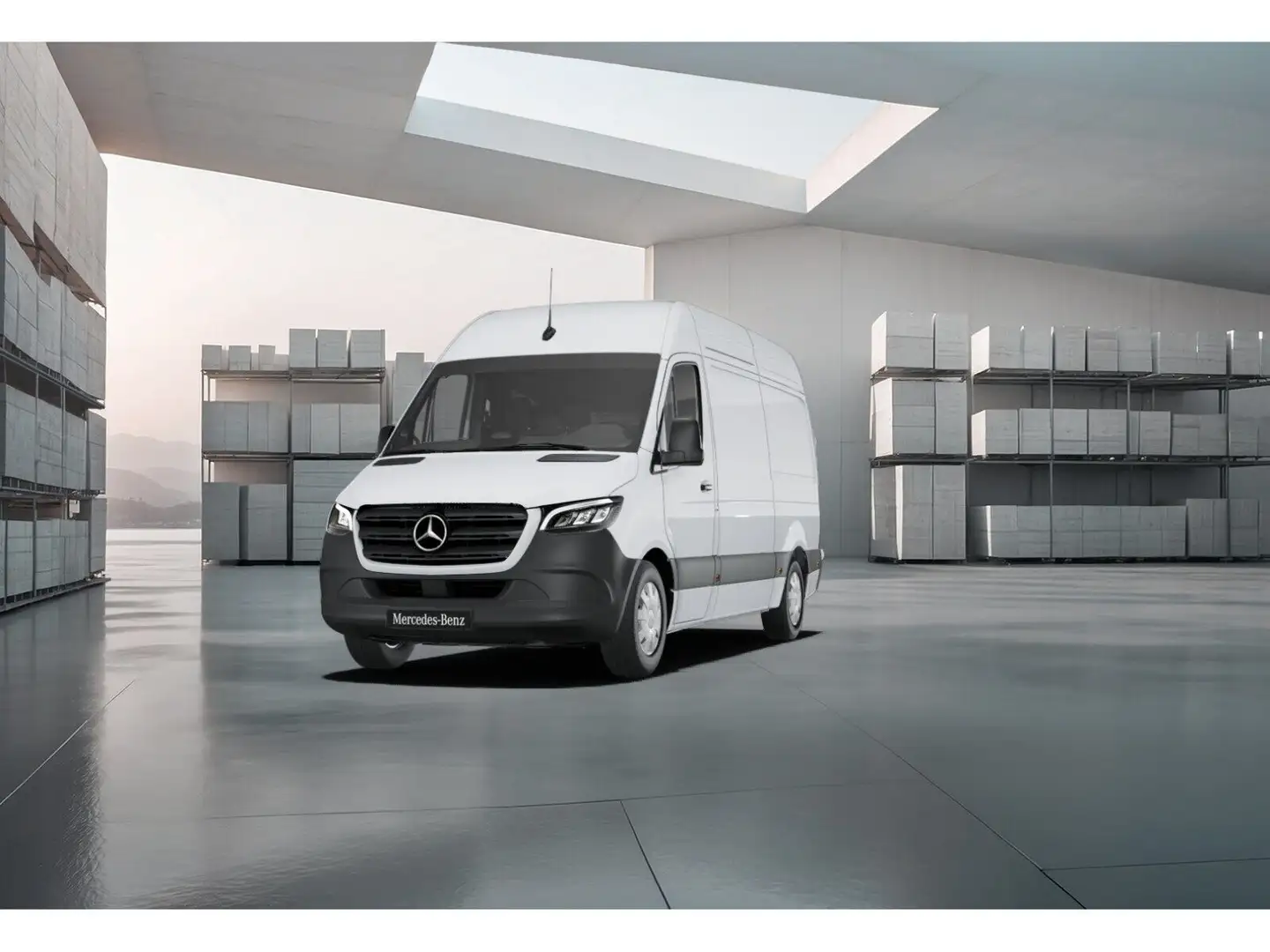 Mercedes-Benz Sprinter 319 CDI Kasten PRO Hochdach 3665 Aut. Blanc - 2