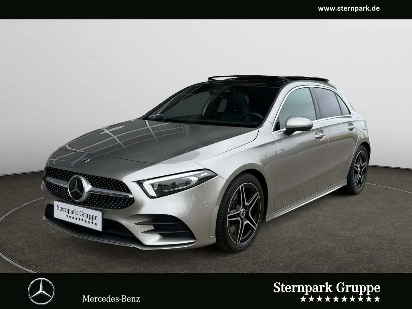 Mercedes-Benz A 220 A 220 4M AMG Distro+360+Leder+Pano+Sitzklima+LED Argent - 1