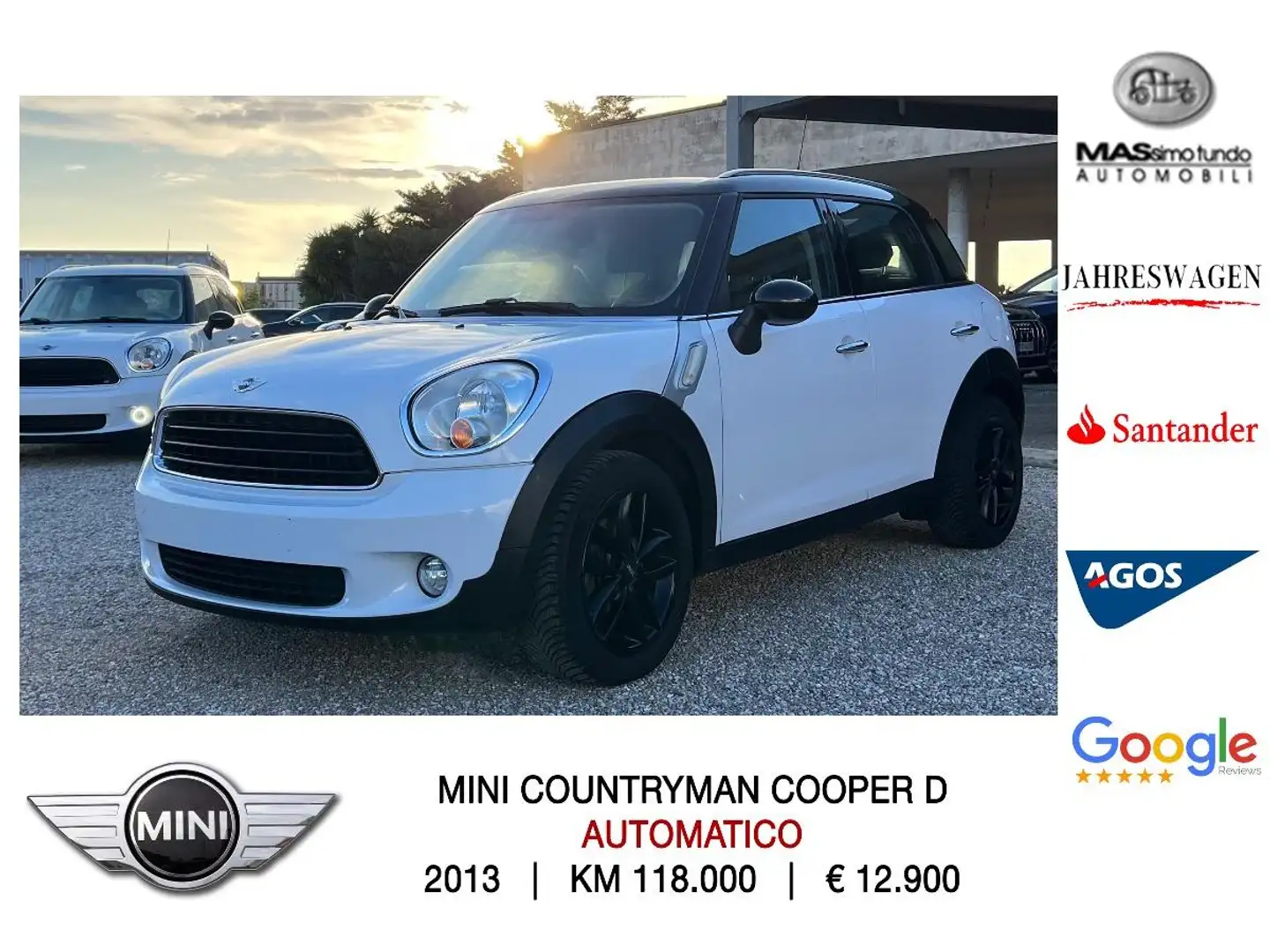 MINI Cooper Countryman Cooper D Countryman Automatica Blanc - 1