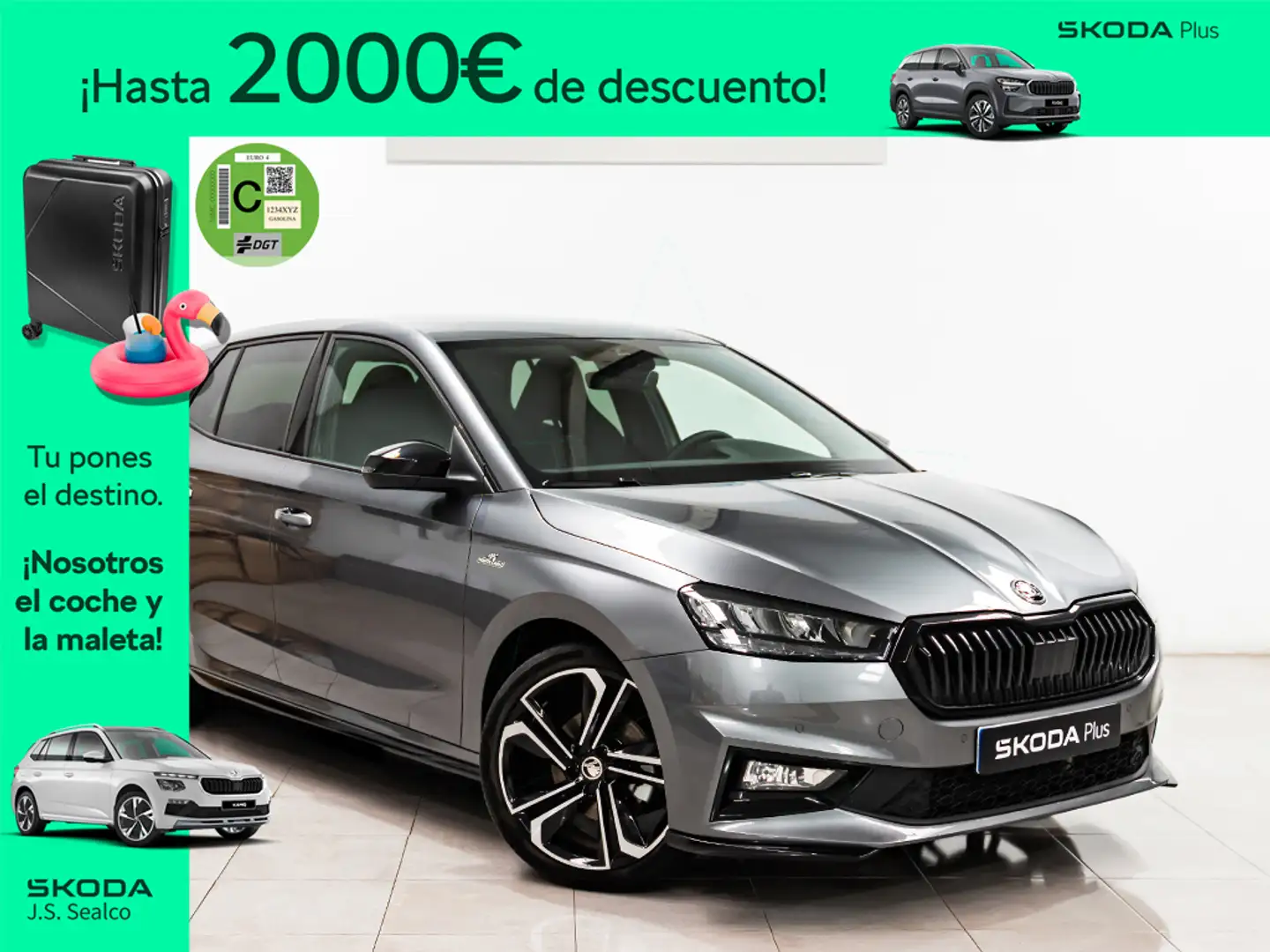 Skoda Fabia 1.5 TSI Monte Carlo DSG 110kW Gris - 1