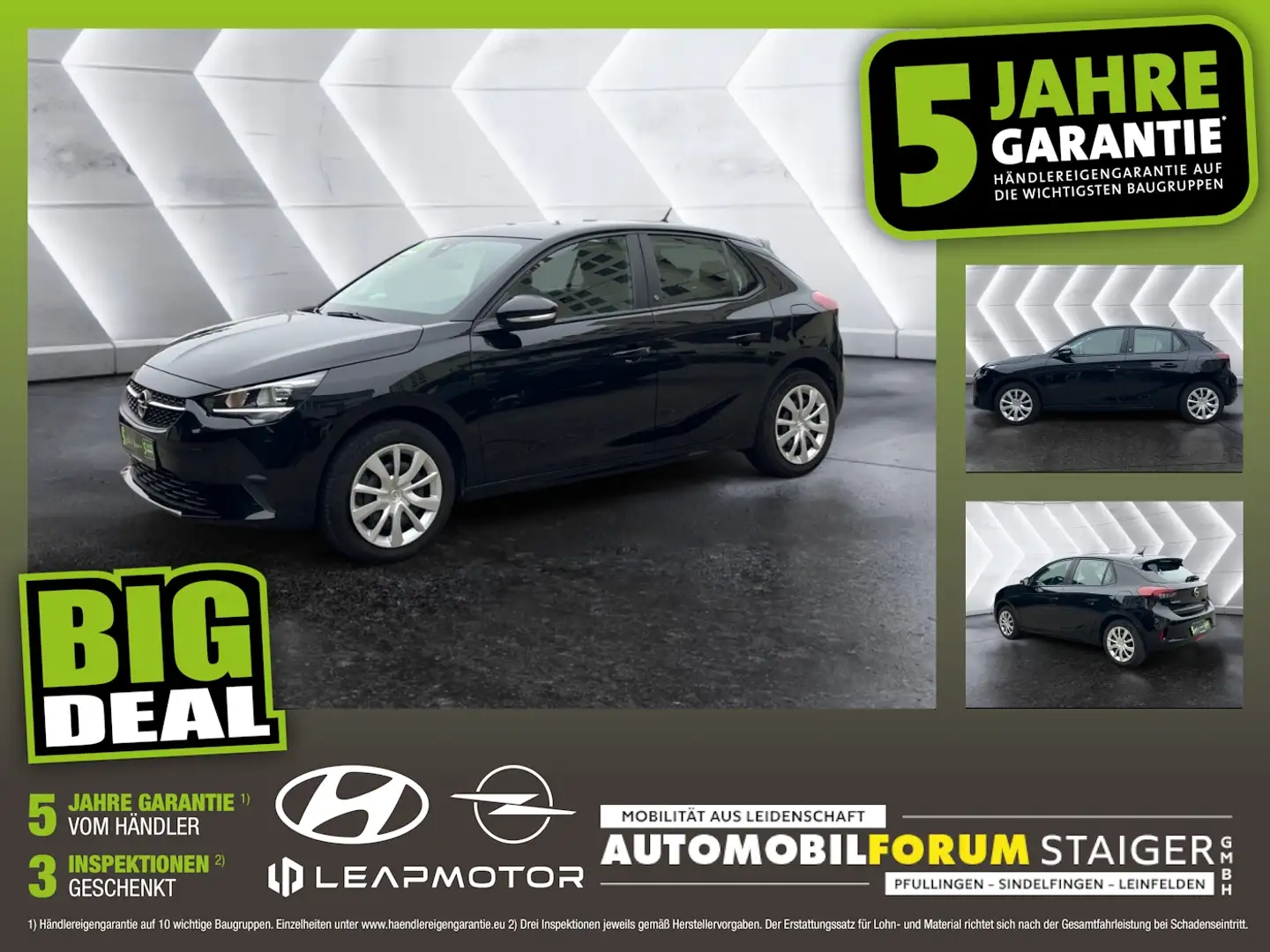 Opel Corsa F e Edition Matrix AUT KlimaA PDC SHZ Negro - 1