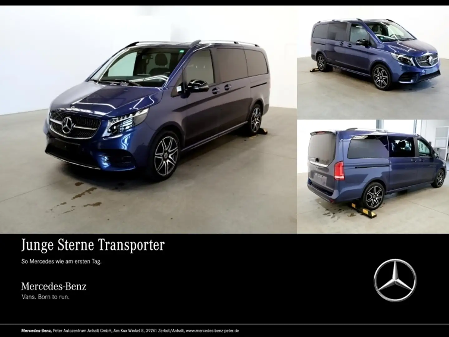 Mercedes-Benz V 300 d Edition AMG  Liegep./Distronic/AHK 2,5t Bleu - 1
