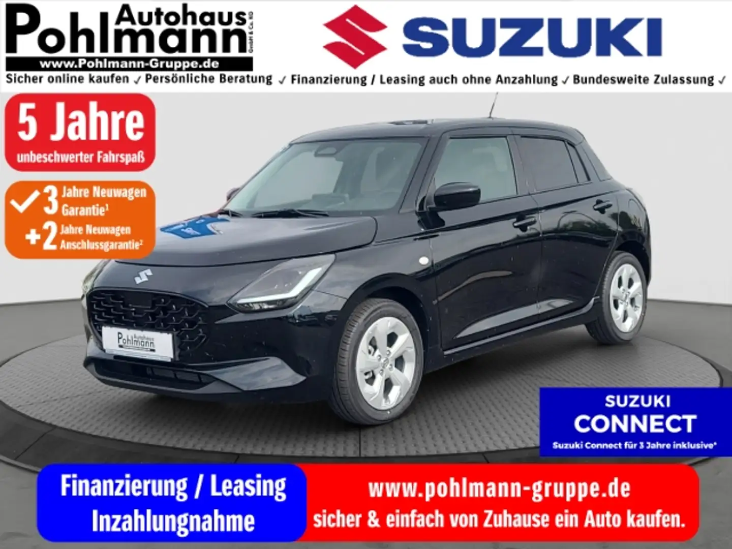 Suzuki Swift 1.2 HYBRID Comfort Navi LED DAB SHZ Keyless Entry Schwarz - 1