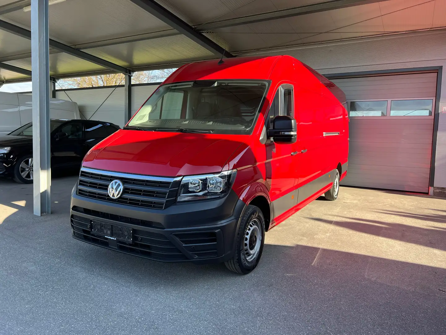 Volkswagen Crafter 35 Kasten L5H3 2,0 TDI Aut. PARKTR/2xSCHIEBETÜR Rot - 2