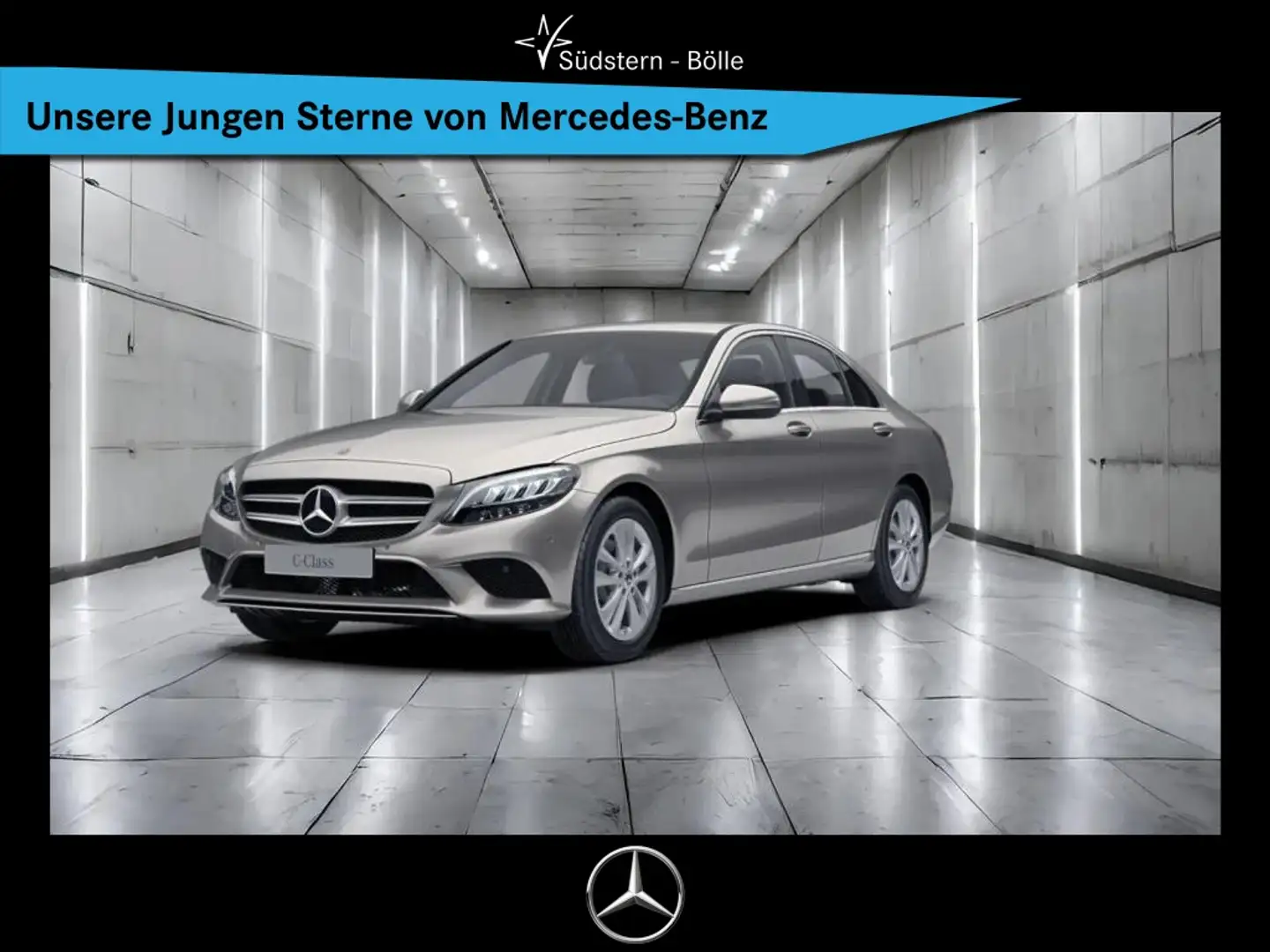 Mercedes-Benz C 200 +AVANTGARDE+SHZ+NAVI+AHK+KAMERA+PDC+LED Argent - 1