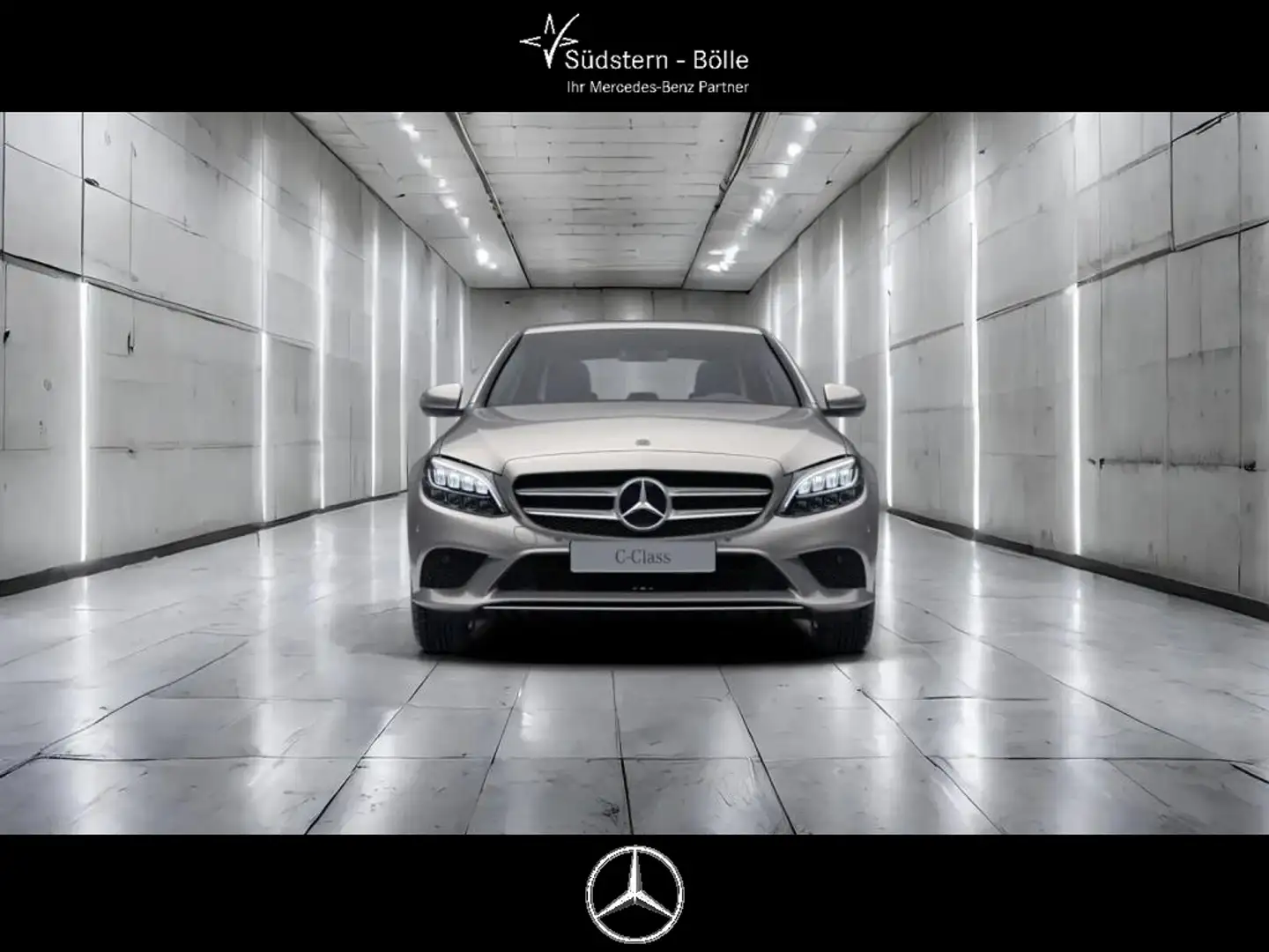 Mercedes-Benz C 200 +AVANTGARDE+SHZ+NAVI+AHK+KAMERA+PDC+LED Argent - 2