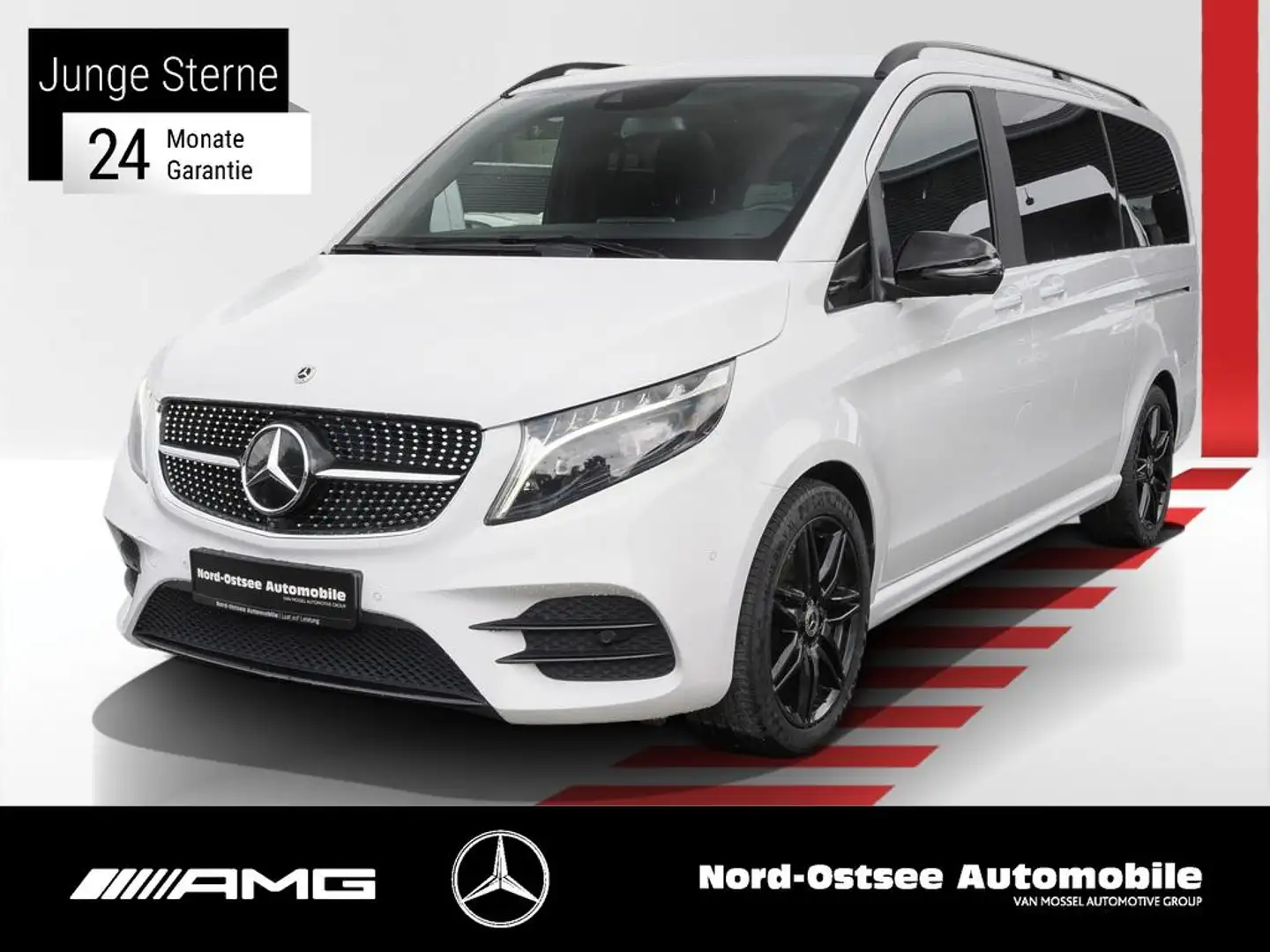 Mercedes-Benz V 300 AVANTGARDE EDITION LANG 4M AMG AIRMATIC Blanc - 1