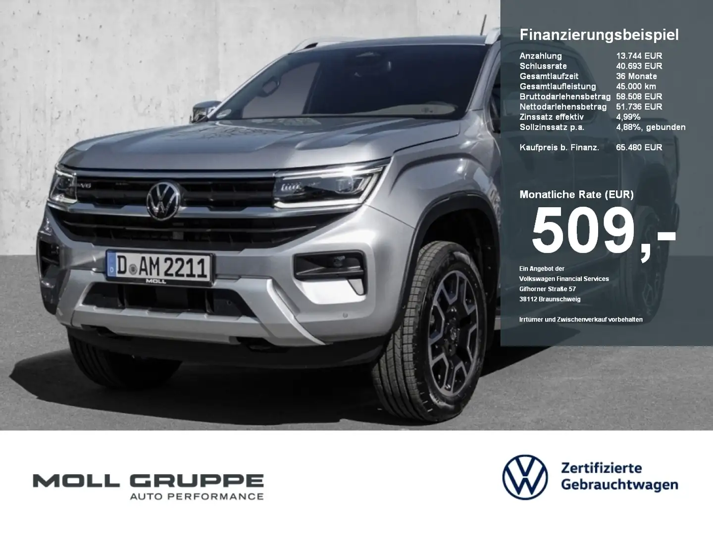 Volkswagen Amarok Style DC AHK GRA Climatronic PDC Navi Argintiu - 1