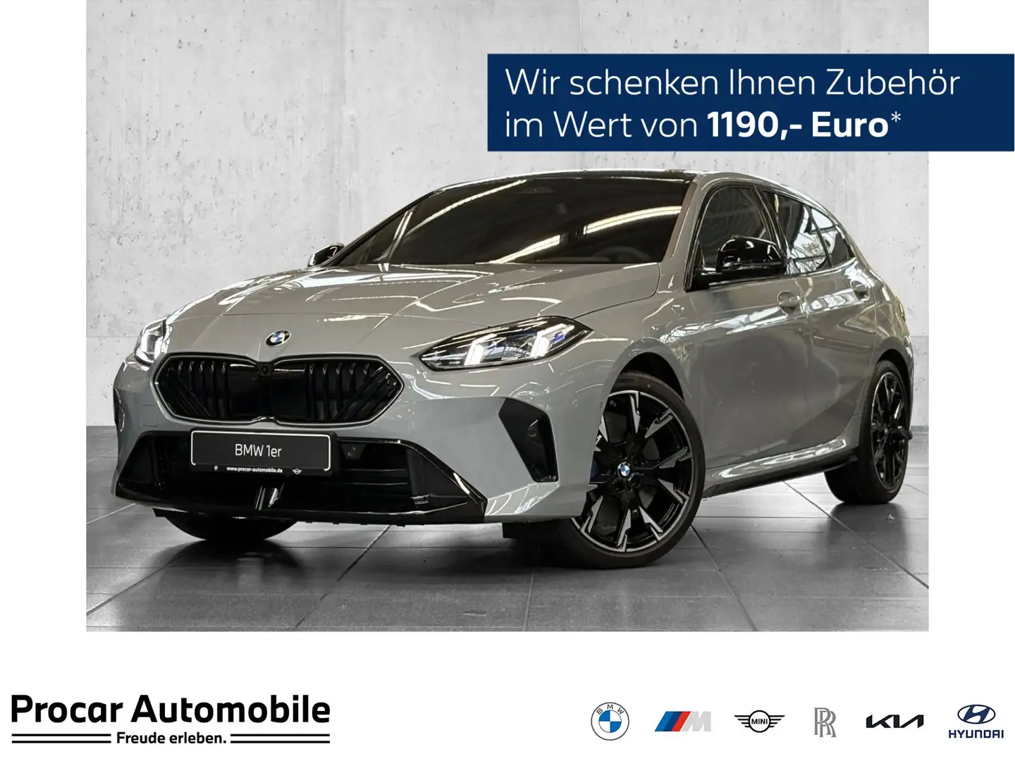 BMW 120 M Sport HuD 19" DA PA+ Komfortz. Iconic Glow Grijs - 1