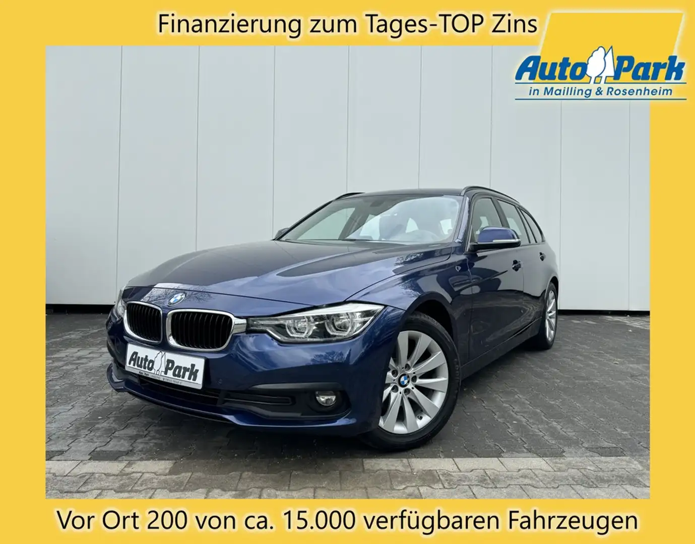 BMW 320 d Touring Advantage NAVI~SHZ~GRA~2xPDC~ALU~ZV Modrá - 1