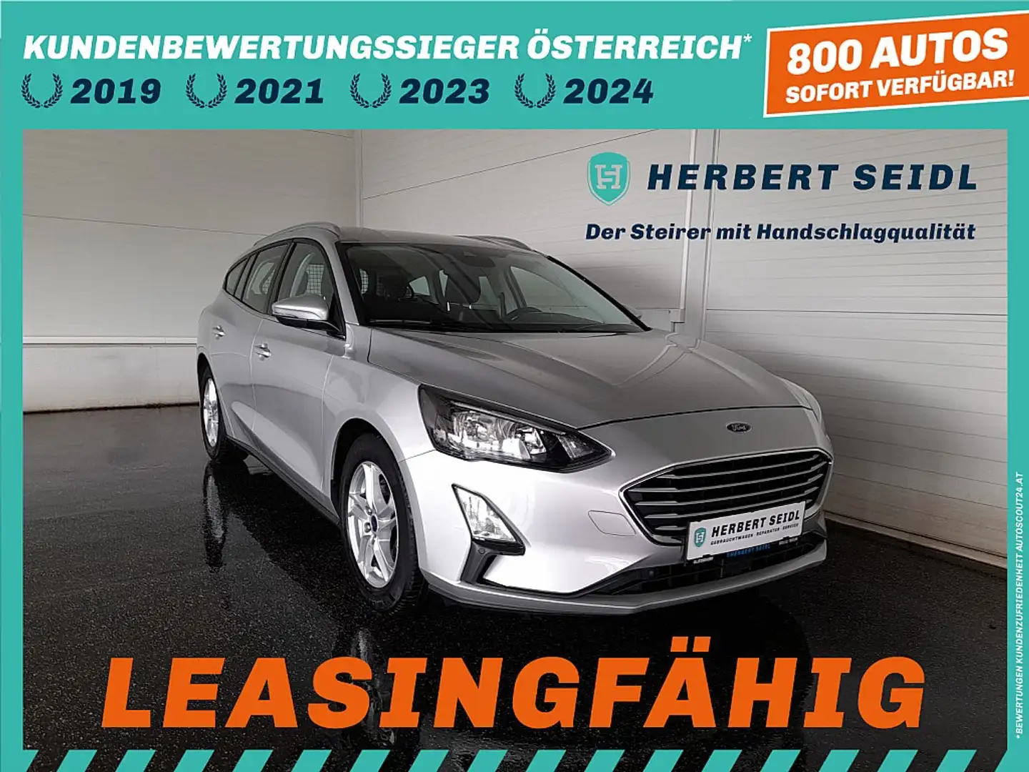 Ford Focus Turnier C&C 1,5 EcoBlue *LED / NAVI / TEMPOMAT ... Argento - 1