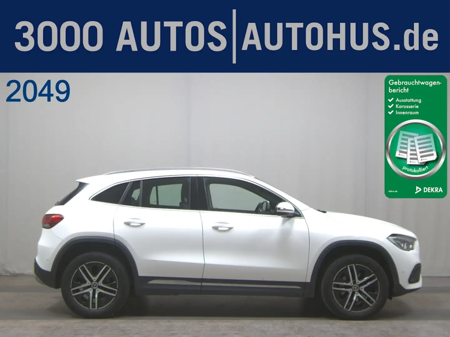 Mercedes-Benz GLA 200 d Progressive T-Leder Navi LED RfK AHK Weiß - 1