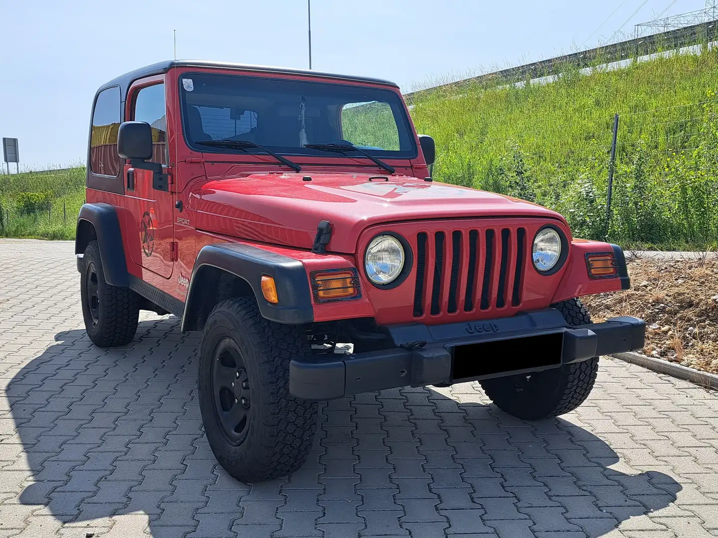 Jeep Wrangler Wrangler 2,4 Sport Hard Top Sport Rosso - 2
