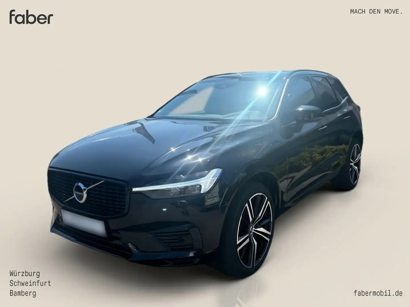 Volvo XC60 T6 AWD R-Design Plug-In Benziner Schwarz - 1