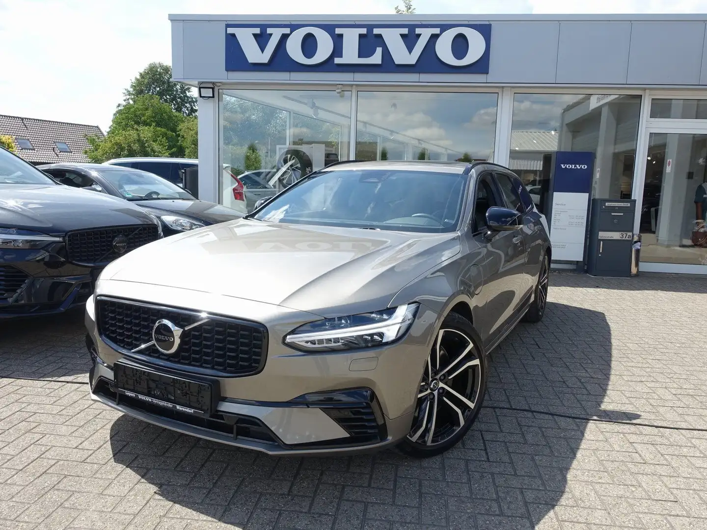 Volvo V90 T6 AWD Recharge R-Design/Kamera/AHK/H&K/BLS Grau - 1