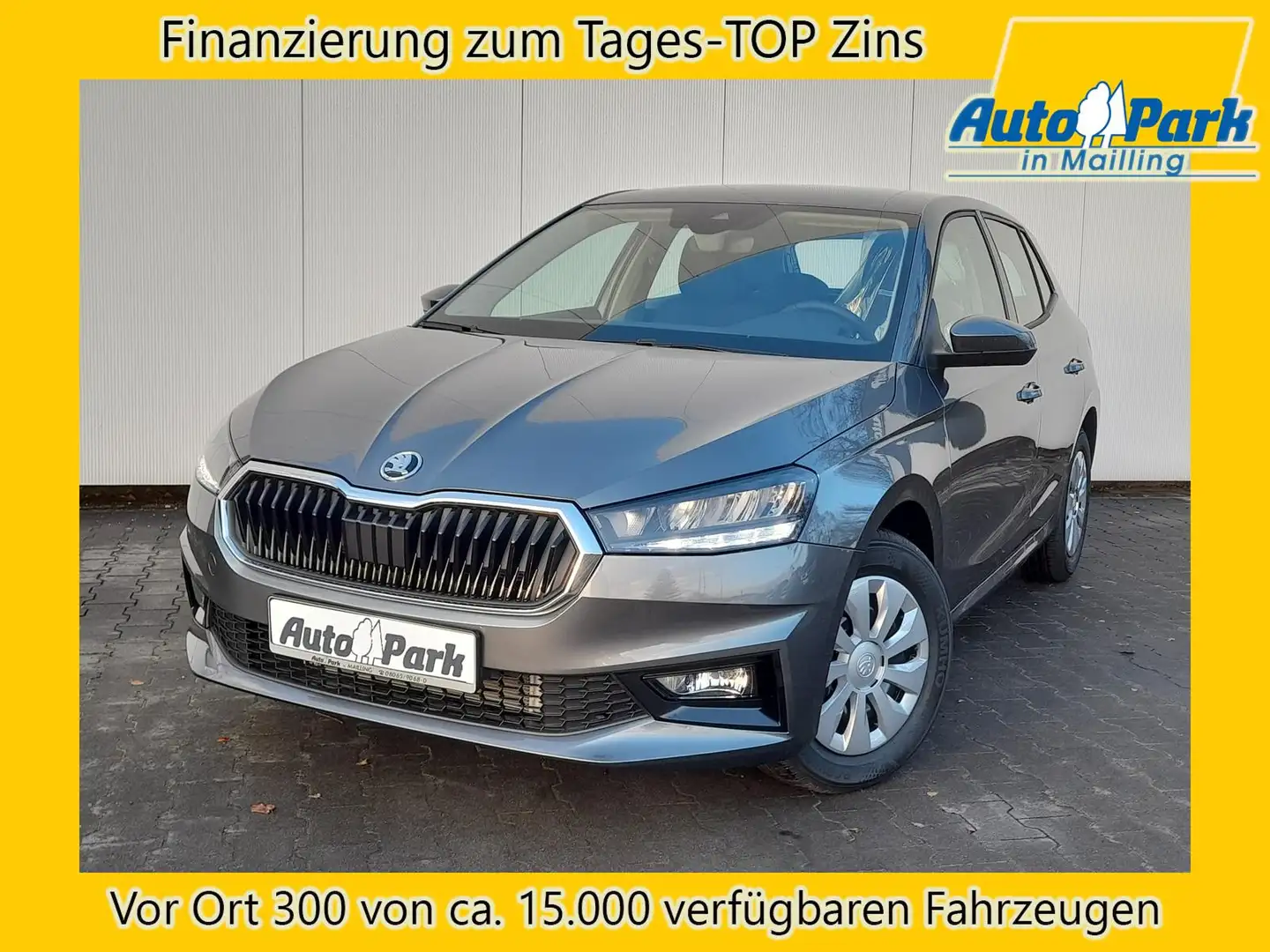 Skoda Fabia 1.0 TSI Selection NAVI/APP~LED~SHZ~PDC~GRA Gris - 1