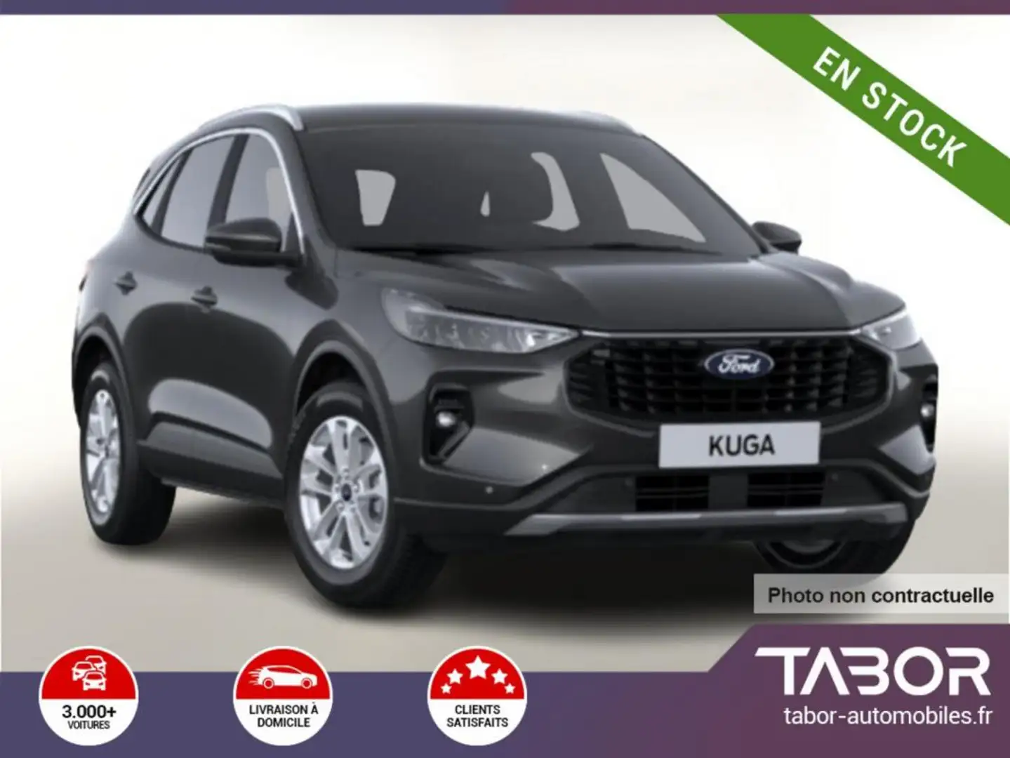 Ford Kuga 2.5 FHEV 183 AWD Titanium ACC 360 LED Gris - 1