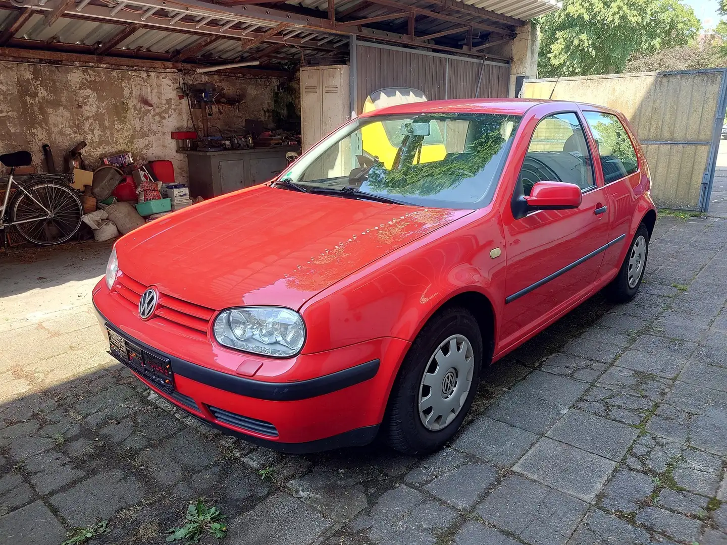 Volkswagen Golf VW Golf IV 1.6 Auto Sitzh. Radio 2 Vorb Scheckh Rot - 1