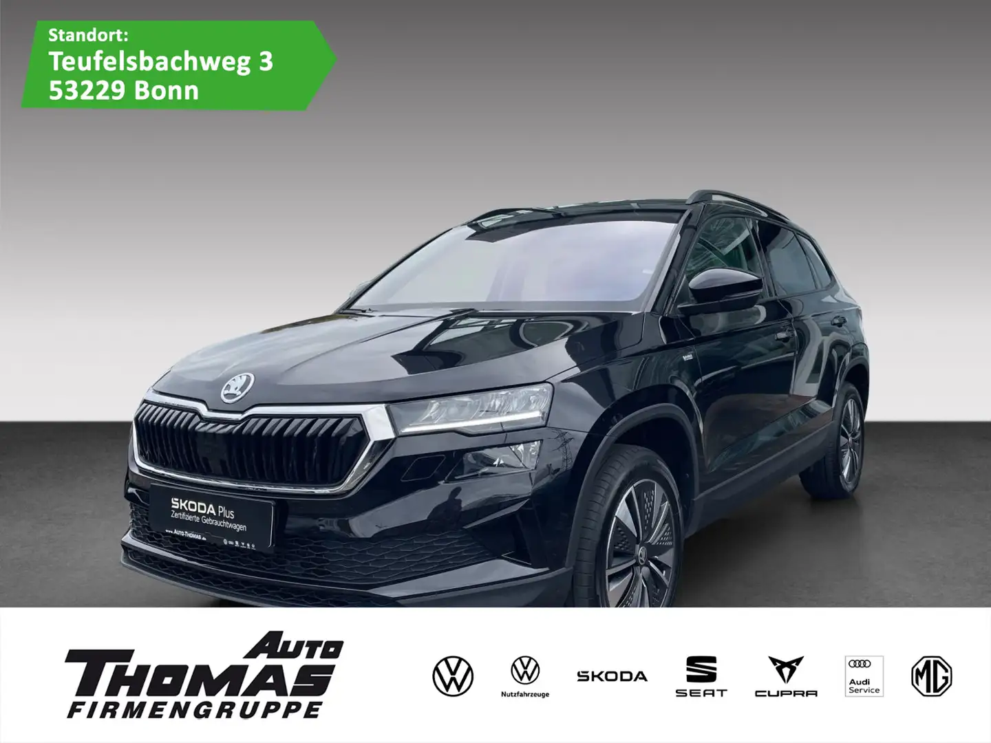 Skoda Karoq Tour 1.5 TSI DSG LED AHK PANO SHZ Zwart - 1