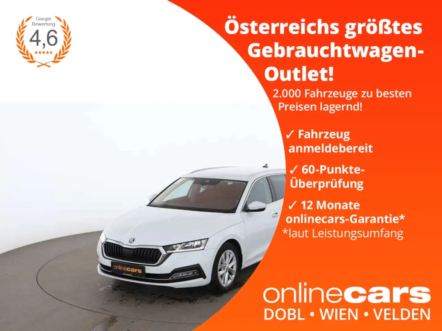 Skoda Octavia Combi 1.5 TGI G-TEC Style Aut MATRIX AHK Weiß - 1