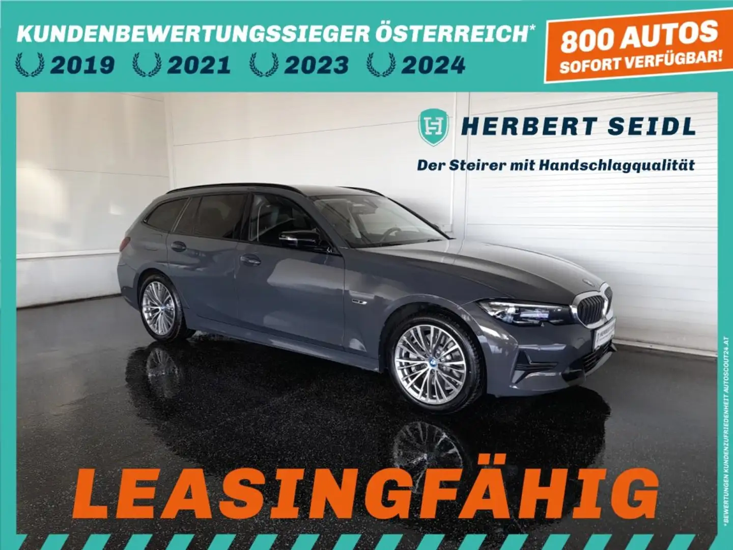 BMW 330 e Touring SPORTLINE "INDIVIDUAL" 4x4 Aut. *LASER LED / 18 ZOLL / NAVI / KAMERA / PARKING- & DRIVINGASS. / 3-ZONEN-KLIMA* Grau - 1