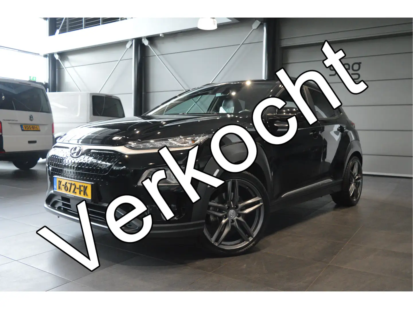Hyundai KONA EV Premium 64 kWh navi leer camera cruise led 19 i Negro - 1