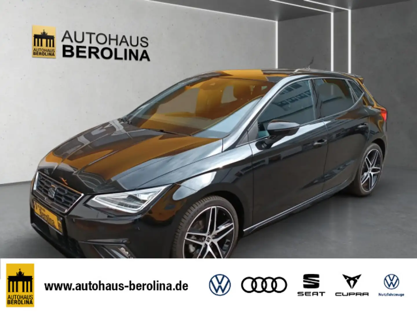 SEAT Ibiza 1.0 TSI FR BEATS DSG *PANO*GRA*NAV*SHZ* Schwarz - 1