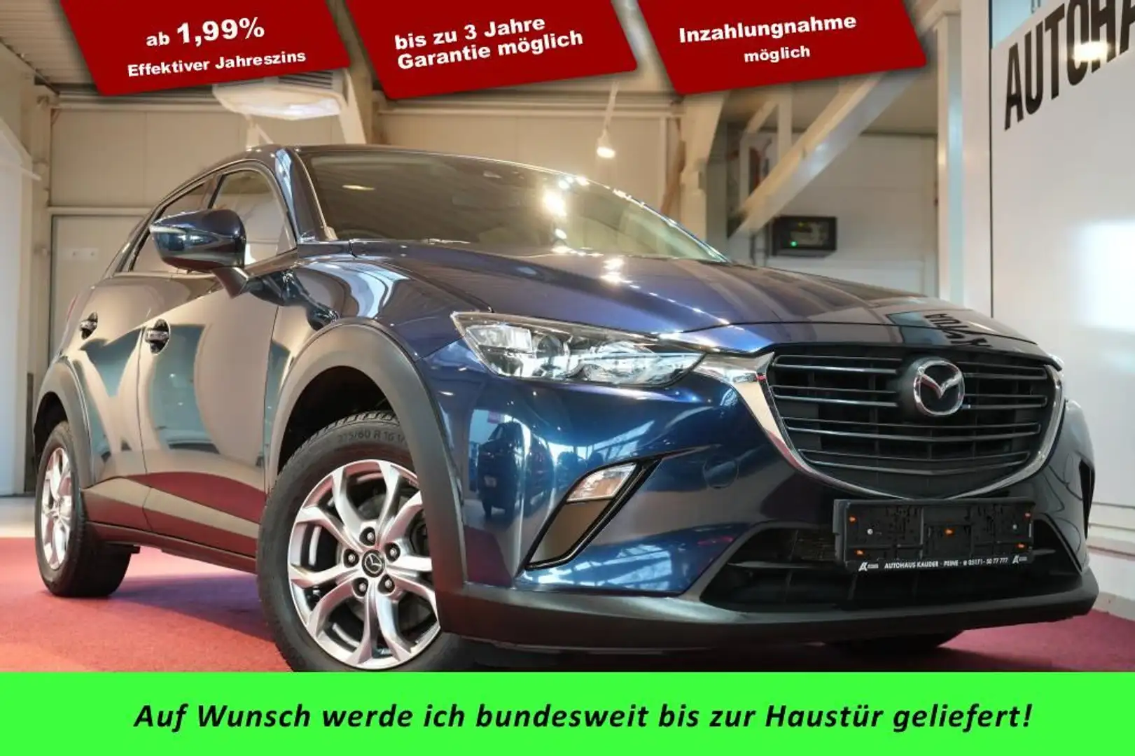 Mazda CX-3 SKYACTIV Sports-Line *Klima* Blau - 1