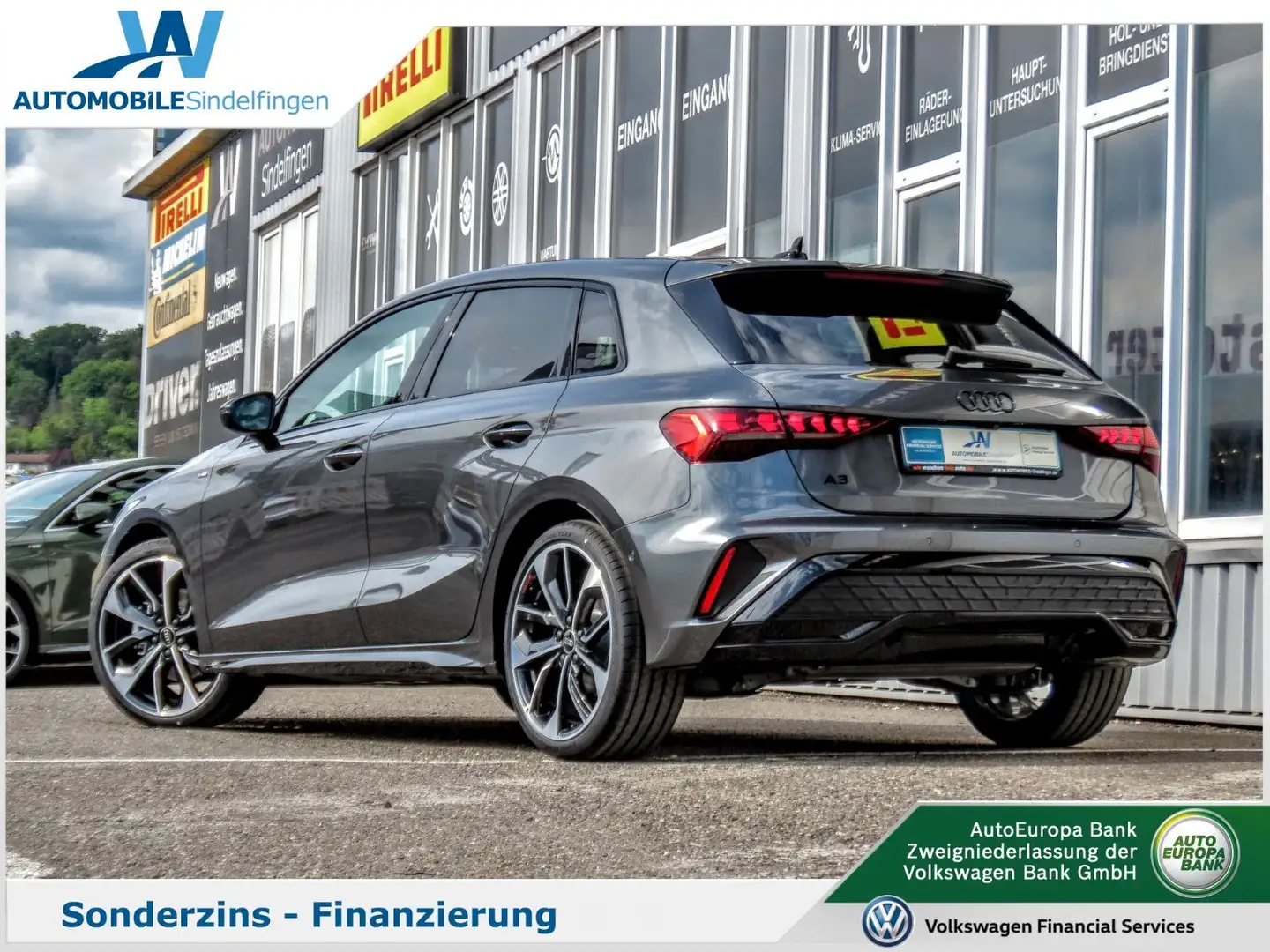 Audi A3 Sportback 35TDI 2x S line PANO Optik-SCHWARZ Grijs - 2