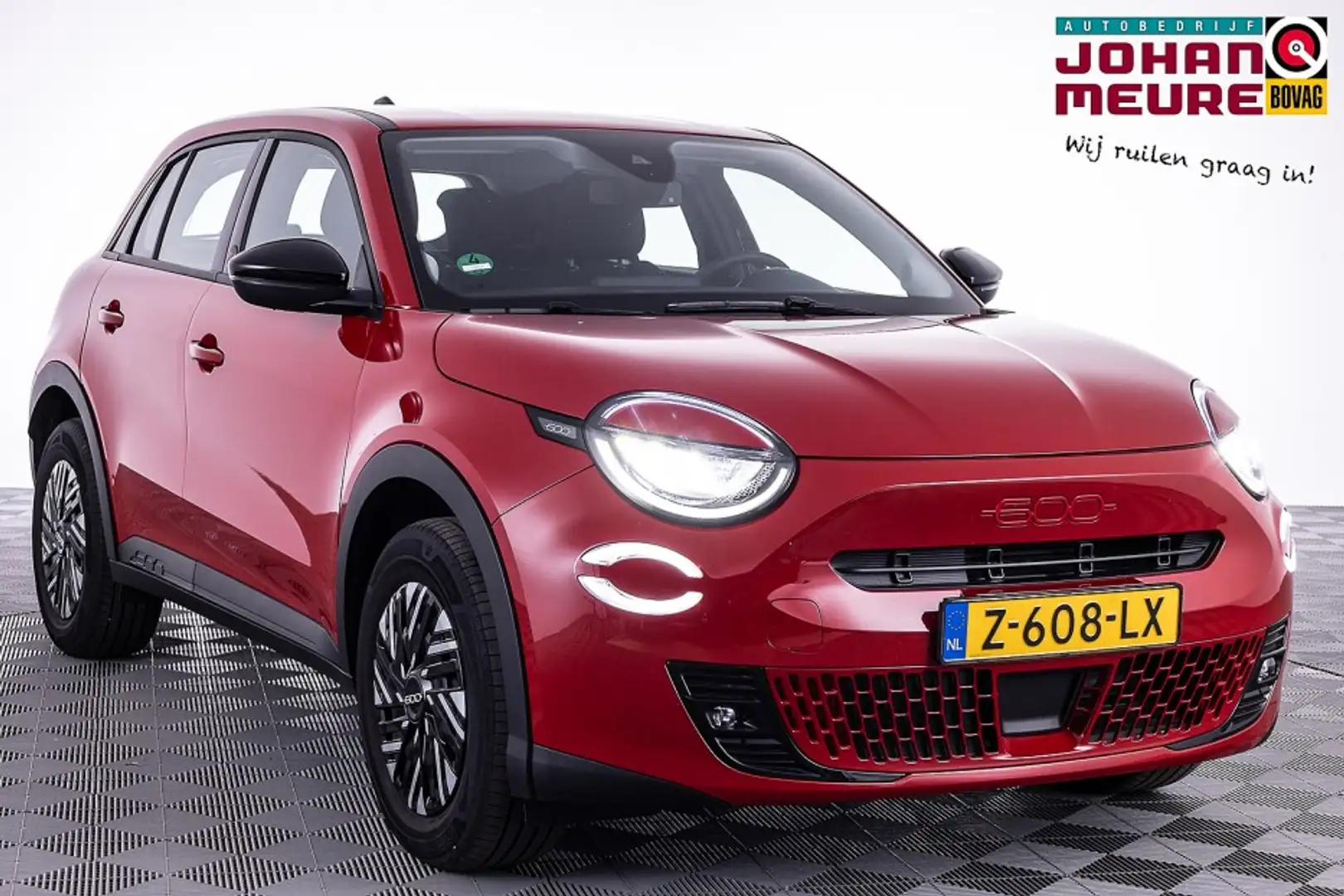 Fiat 600 RED 54 kWh ✅ 1e Eigenaar Rood - 1
