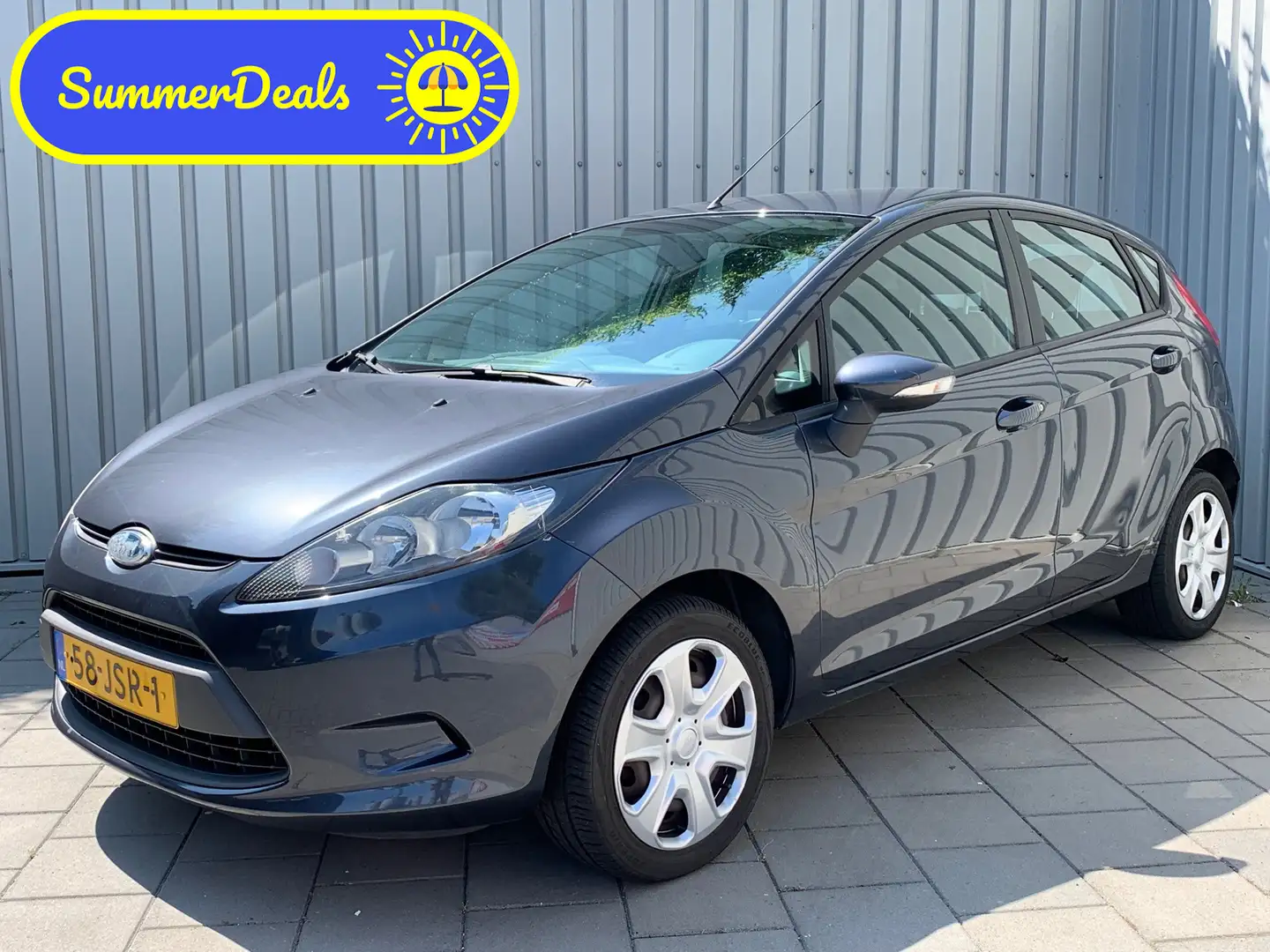 Ford Fiesta 1.25 Limited|127000KM|5 Deurs|Airco| Grijs - 1