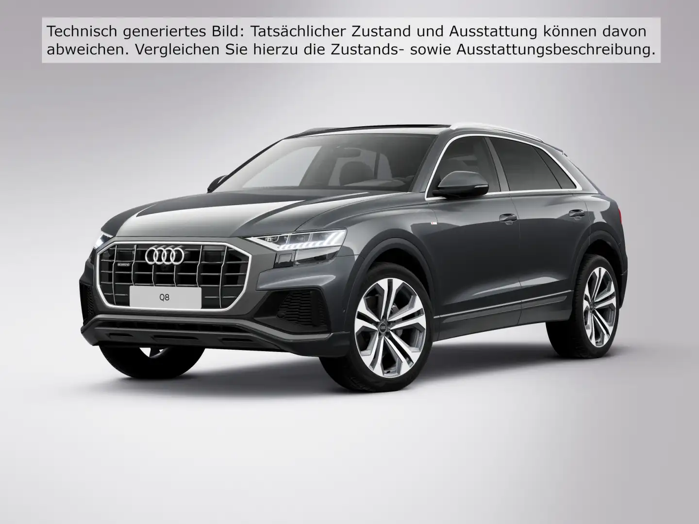 Audi Q8 55 TFSI quattro S line*Navi*Matrix*B&O*AHK*PD Grau - 2