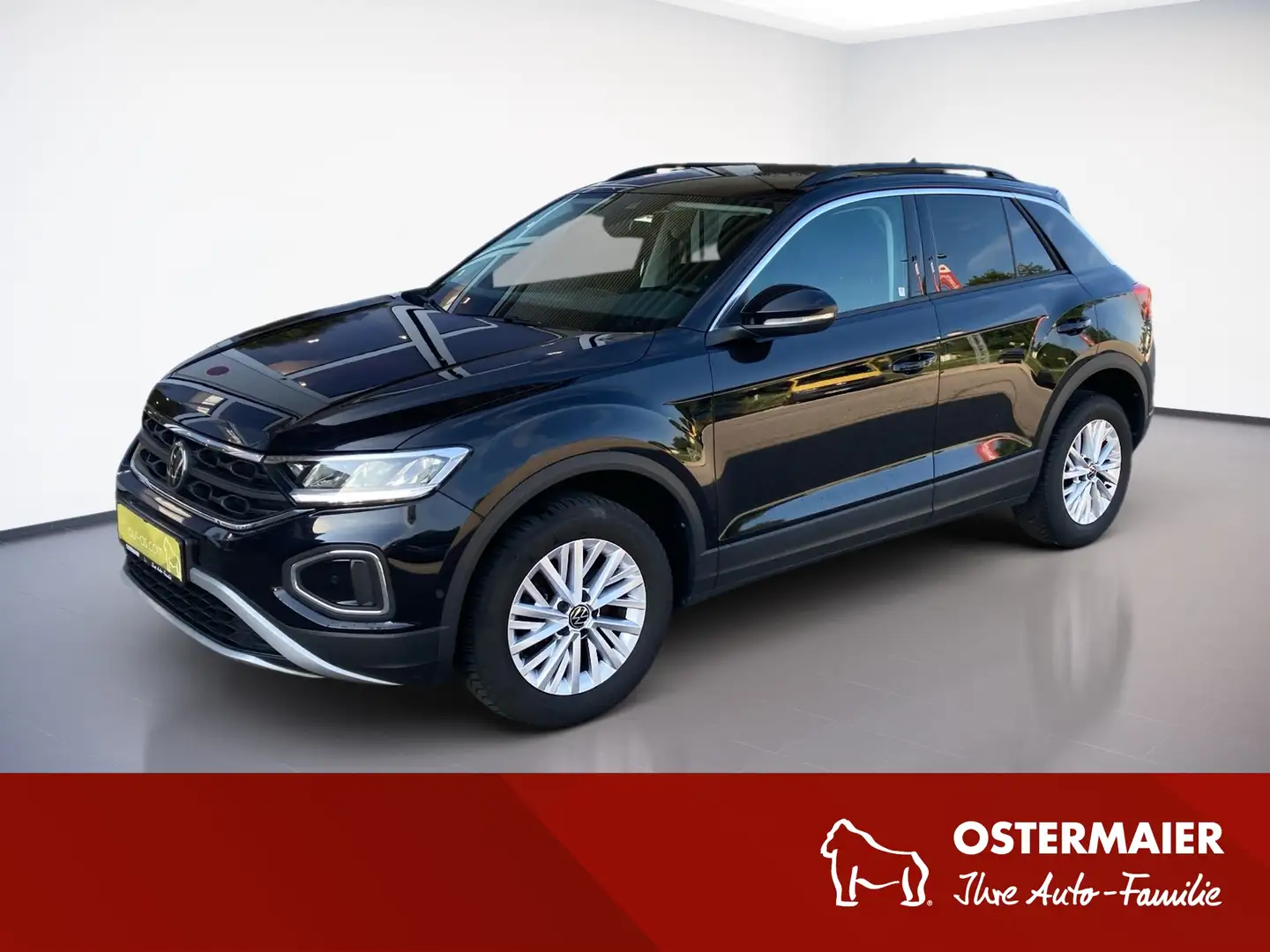 Volkswagen T-Roc LIFE 1.0TSI 110PS 5J-G.NAVI+VC.2xPDC.LED.SHZ.DAB+. Noir - 1