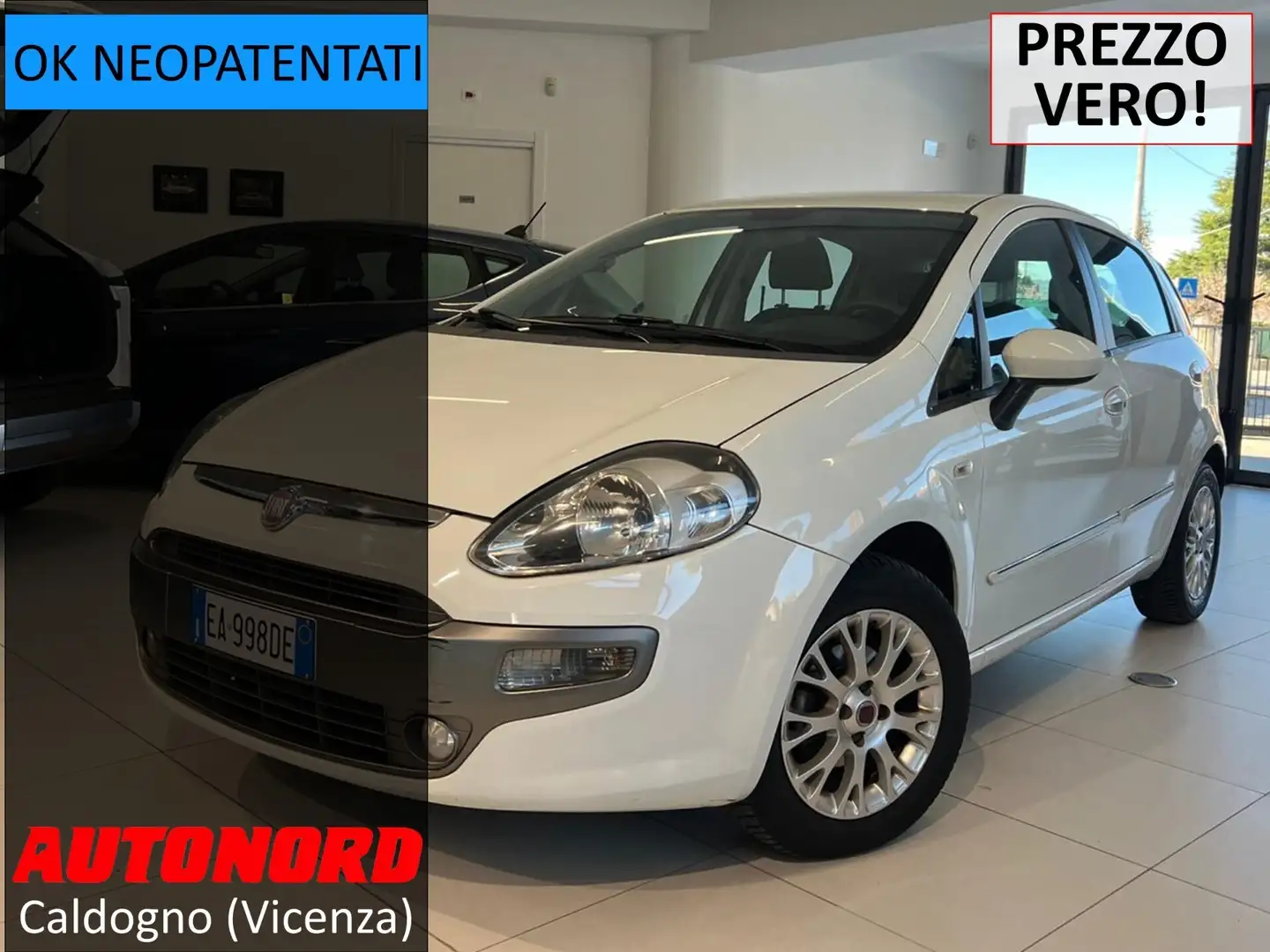 Fiat Punto Evo Punto Evo 1.4 5 porte S&S Dynamic Blanc - 1