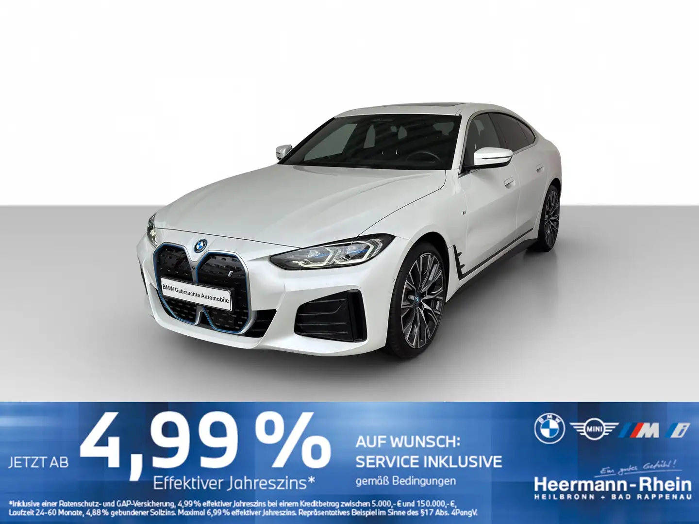 BMW i4 eDrive40 Gran Coupé M Sport LiveCock.GSD.Lase Blanc - 2