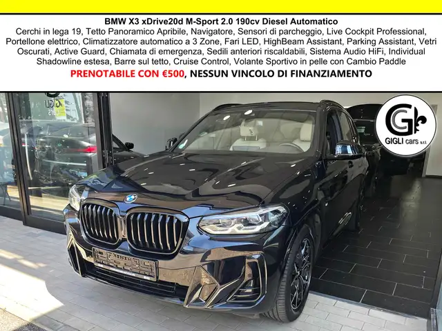 BMW X3 XDrive20d M-Sport C19" TETTO Navi CAM LED