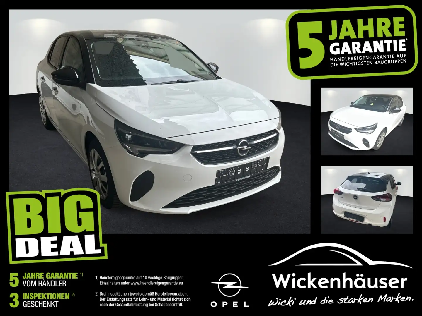 Opel Corsa 5trg 1.2 Edition LM KAM PDC SpurH Klim BT Bianco - 1