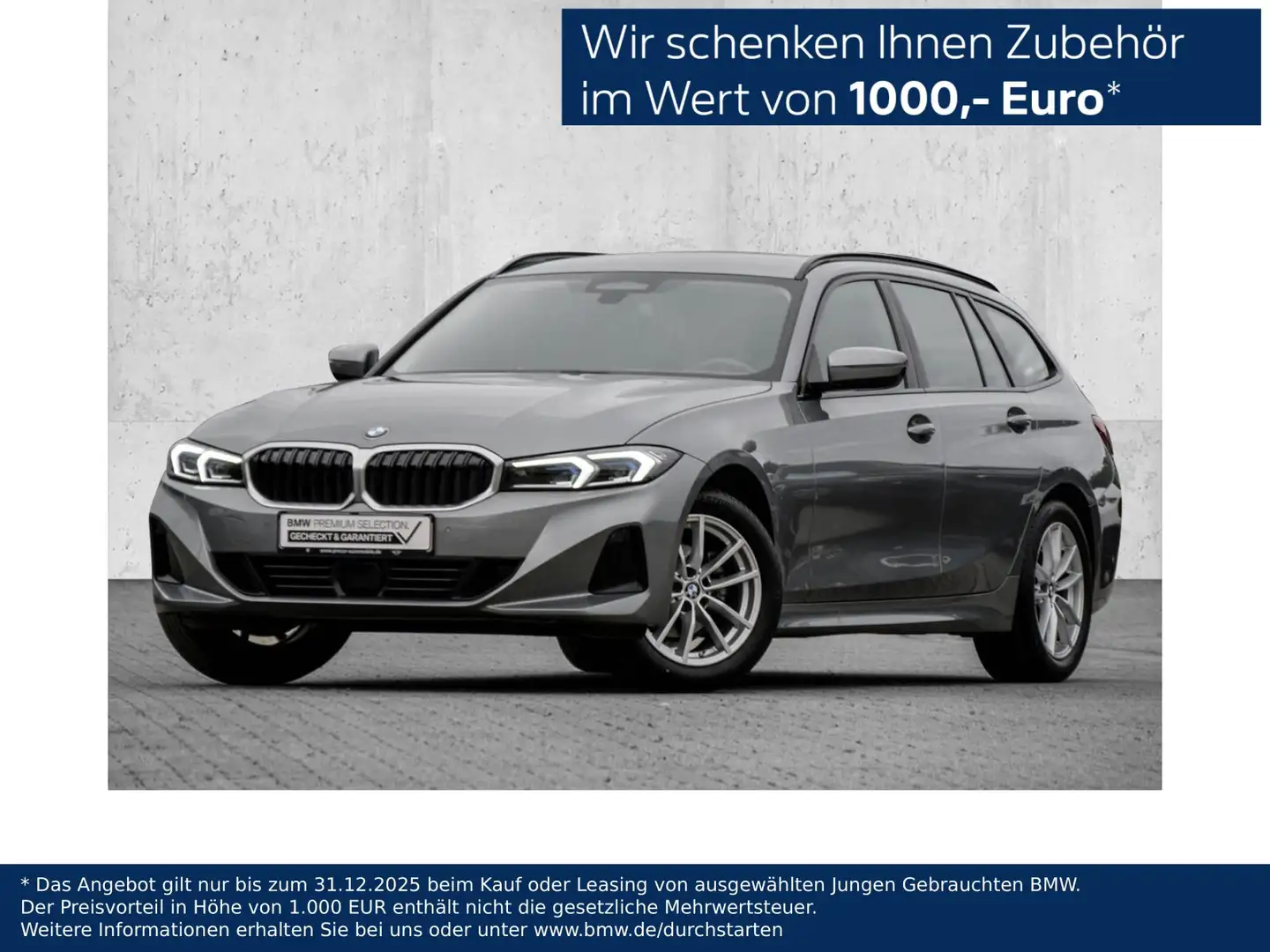 BMW 318 i ADAPT.LED+AHK+HuD+DA PROF+PA+SHZ Grijs - 1