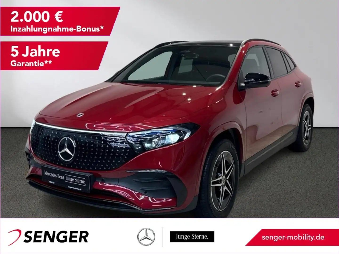 Mercedes-Benz EQA 300 4M AMG-Line Night Panorama Totwinkel AHK Roşu - 1