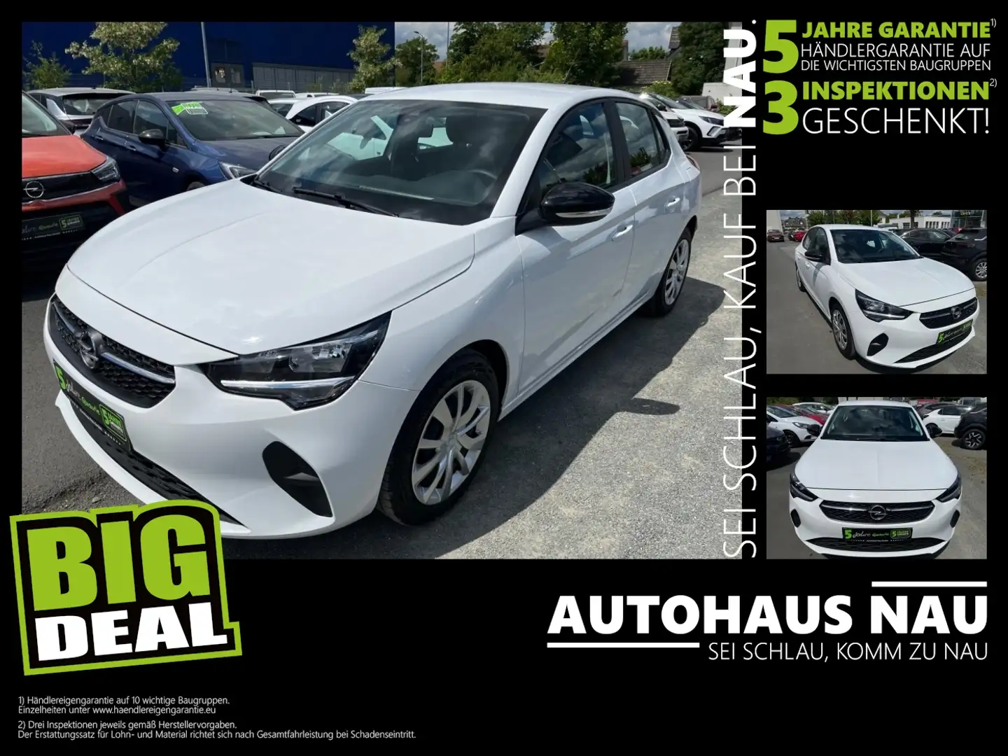 Opel Corsa 1.2 Edition mit PDC Spurass. TÜV neu inkl. Inspekt Blanc - 1
