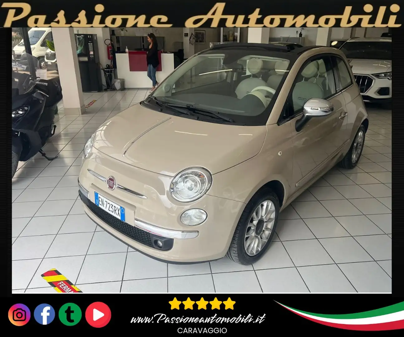 Fiat 500C 500C III 1.2 Color Therapy 69cv Бежевий - 1