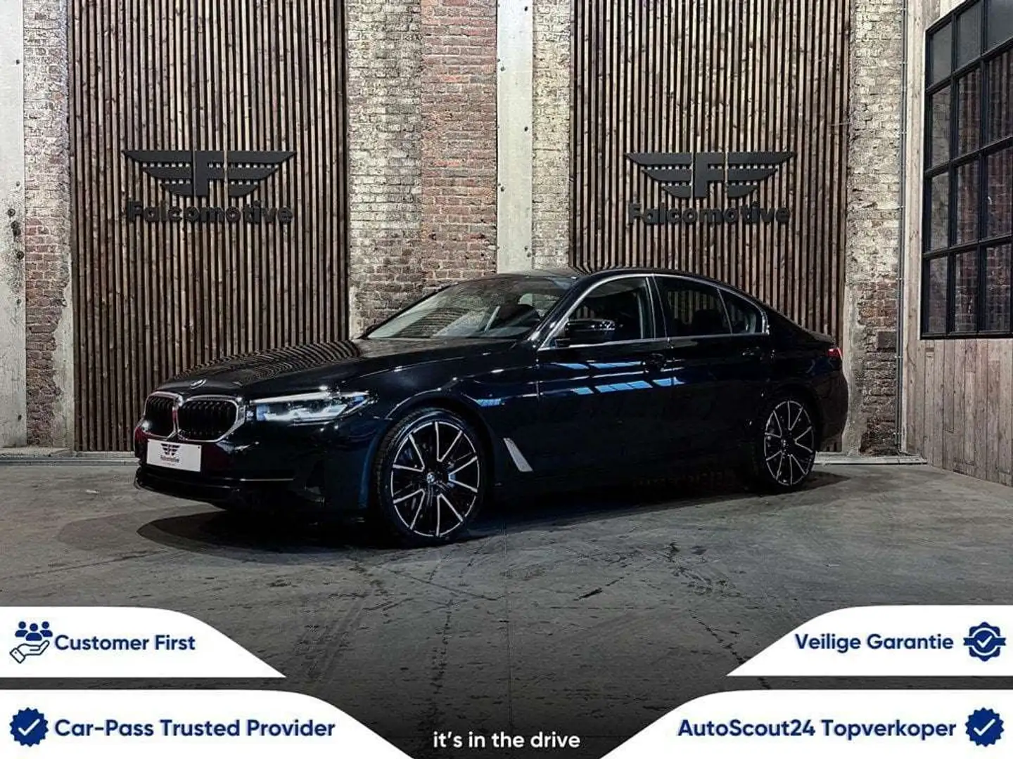 BMW 518 dA*AUT*NAVI-PRO*43.905 km*SPORTZETELS*ZETELVER Noir - 1