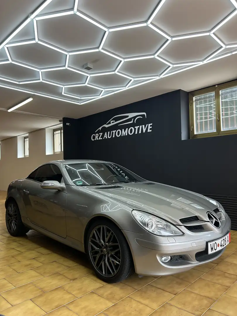 Mercedes-Benz SLK 350 Xeno-Harman Kardon-Airscarf-Service mercedes Grigio - 1