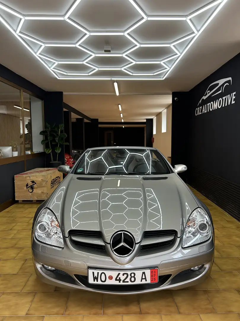 Mercedes-Benz SLK 350 Xeno-Harman Kardon-Airscarf-Service mercedes Grau - 2