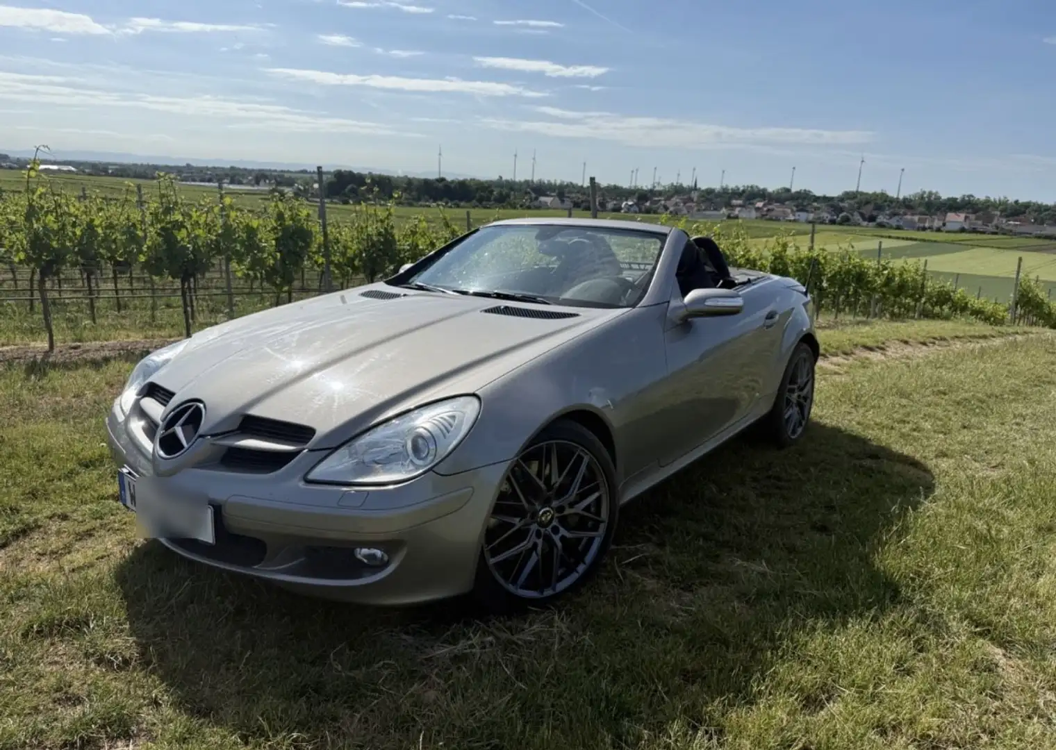 Mercedes-Benz SLK 350 Xeno-Harman Kardon-Airscarf-Service mercedes Grigio - 2