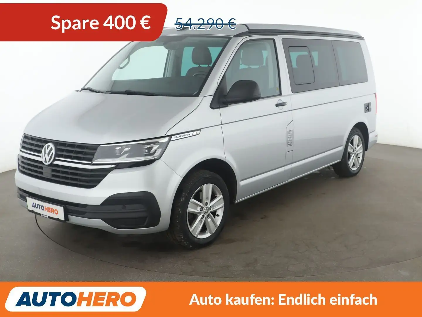 Volkswagen T6 California 2.0 TDI Coast FWD Aut.*NAVI*LED*ACC*CAM*PDC*SHZ* Silber - 1