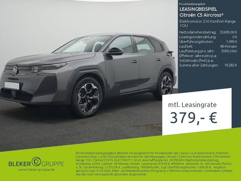 Citroen C5 Aircross Elektromotor 210 Komfort-Range YOU