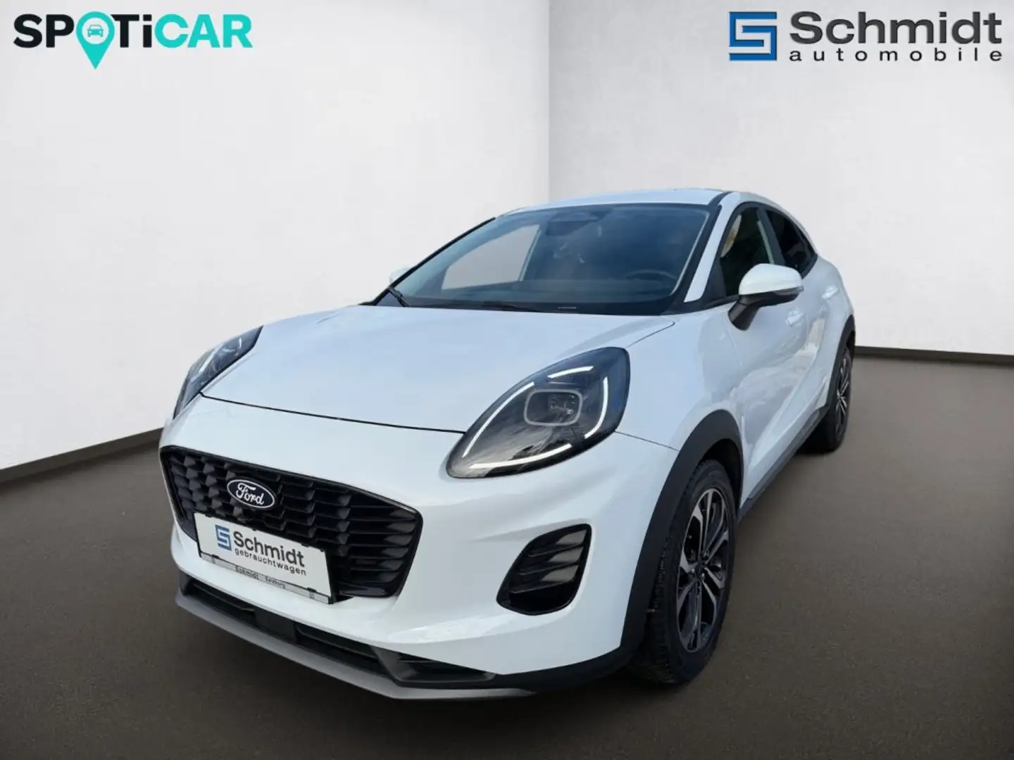 Ford Puma 1,0 EcoBoost Hybrid Titanium Aut. Weiß - 1