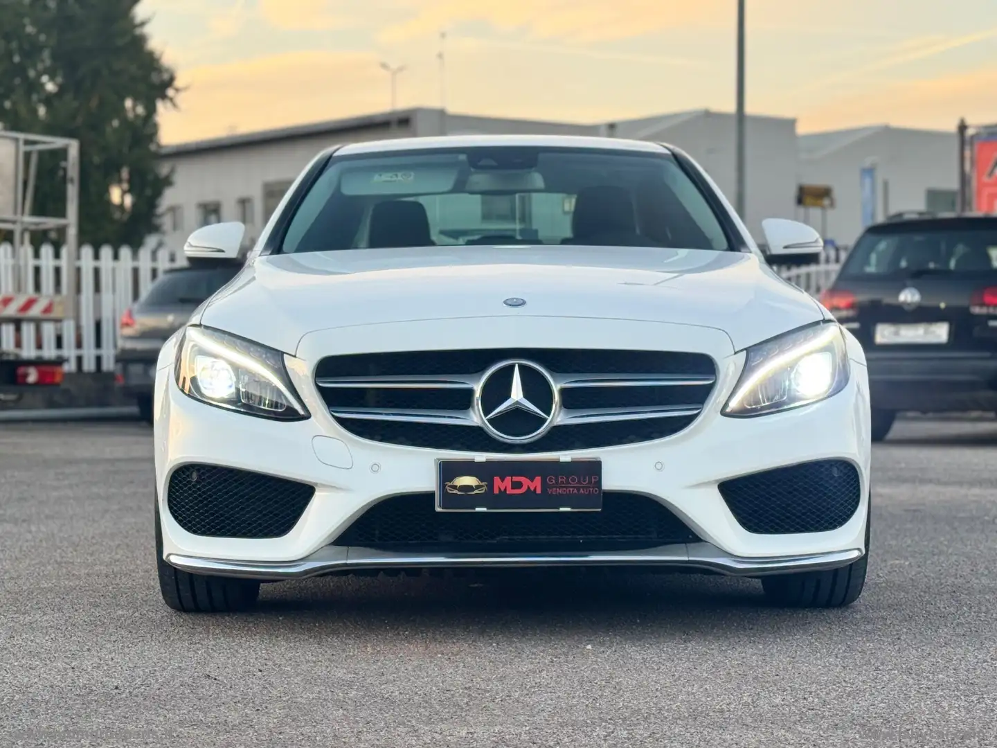 Mercedes-Benz C 220 C 200 d Auto Premium AMG LINE Bianco - 2