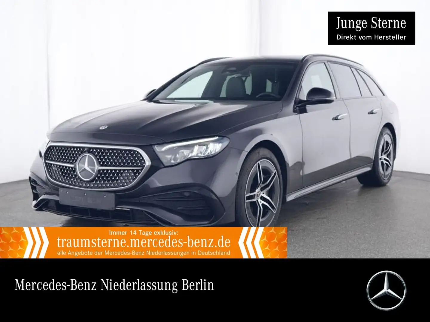 Mercedes-Benz E 300 de T Hybrid AMG Distr. LED AHK Night Kamera Grau - 1
